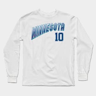 Retro Minnesota Number 10 Long Sleeve T-Shirt